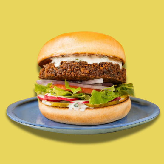Falafel Burger - Vegetarian Option at JOYO Burger Montreal
